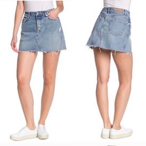 NWT GRLFRND Eva Mini denim skirt in secret love 32